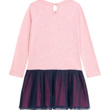 Danamade DAMIRA Girls Long-Sleeves Unicorn Sequin Accented Tulle Dress - Rose