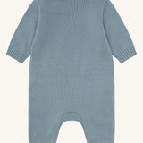 Hust and Claire Knit Romper HCMill Cotton - Iron Blue