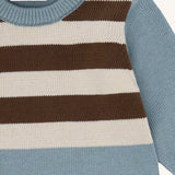 Hust and Claire Knit Romper HCMill Cotton - Iron Blue