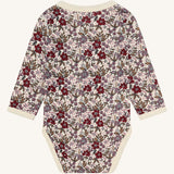 Hust and Claire Long-Sleeved Body HCBaloo Floral Wool Bamboo Blend - Adobe Rose Off White