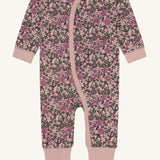 Hust and Claire Sleepsuit HCManu Floral Wool Bamboo Blend - Adobe Rose Off White