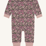 Hust and Claire Sleepsuit HCManu Floral Wool Bamboo Blend - Adobe Rose Off White