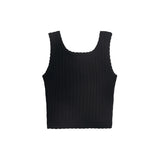 Danamade DYAEL Girls Sleeveless Ribbed Top - Black