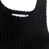 Danamade DYAEL Girls Sleeveless Ribbed Top - Black