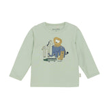 MINYMO Long-Sleeved Jersey T-Shirt Cotton Blend - Green Sea Foam