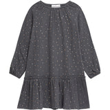 Danamade DEMM Girls Long Sleeves Dress with Golden Sparkles - Antracite