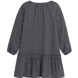 Danamade DEMM Girls Long Sleeves Dress with Golden Sparkles - Antracite