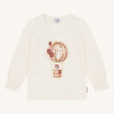 Hust and Claire Long-Sleeved T-Shirt HCAnna Cotton Blend - Sugar