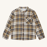 Hust and Claire Long-sleeved Shirt HCRavn Fossil Plaid