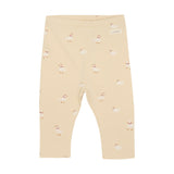FIXONI Jersey Leggings Organic Cotton Blend - Sand Biscotti