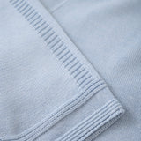 FIXONI Knitted Pants Viscose Cotton Blend - Blue Fog