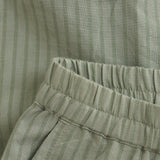 FIXONI Striped Pants Organic Cotton - Grey Desert Sage