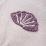 FIXONI Knitted Cardigan Organic Cotton - Purple Gray Lilac