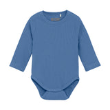 HUTTELIHUT Ribbed Long-Sleeved Body Cotton Blend - Blue Quiet Harbor