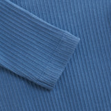 HUTTELIHUT Ribbed Long-Sleeved Body Cotton Blend - Blue Quiet Harbor