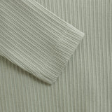 HUTTELIHUT Ribbed Long-Sleeved Body Cotton Blend - Grey Desert Sage