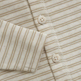 HUTTELIHUT Ribbed Romper Cotton Blend - Brown Irish Cream