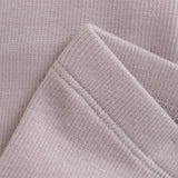 HUTTELIHUT Ribbed Leggings Cotton Blend - Purple Cloud Gray