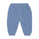 HUTTELIHUT Muslin Pants Cotton - Blue Quiet Harbor