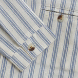 HUTTELIHUT Long-Sleeved Striped Shirt Organic Cotton - Blue Quiet Harbor