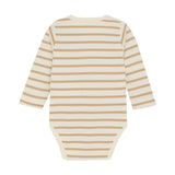 FIXONI Striped Long-Sleeved Body Cotton - Brown Sesame