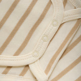 FIXONI Striped Long-Sleeved Body Cotton - Brown Sesame