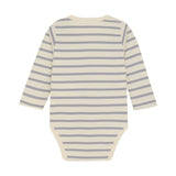 FIXONI Striped Long-Sleeved Body Cotton - Blue Weathervane