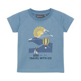 COLORKIDS Short-sleeved Jersey T-shirt Organic Cotton - Blue Faded Denim