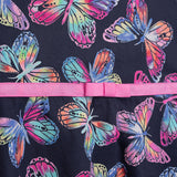 Danamade DOCEANA Sleeveless Dress with Colourful Butterfly Prints Accents - Navy