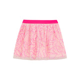 Danamade DHADIA Girls Butterfly Sequined Tutu Skirt - Neon Pink