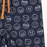 Hust and Claire Swim Shorts HCHaki Blues Drawstring Smiley